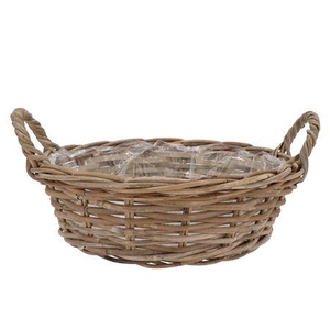 Rattan Kuboo Basket Low Ears 40x13cm