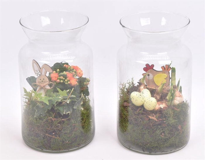 <h4>Glas cilinder met hals 14cm/h25cm</h4>