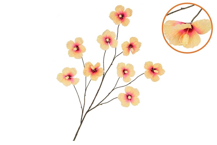 <h4>Silk Hibiscus Peach 125cm</h4>