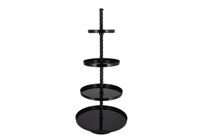 Storage Shelf Swirl Wild Black 56x56x125cm