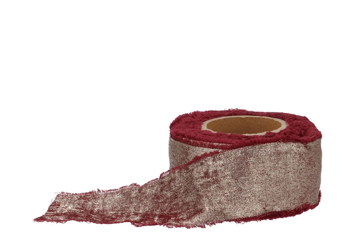 <h4>Ribbon Glam Raw Bordeaux 10mx40mm</h4>