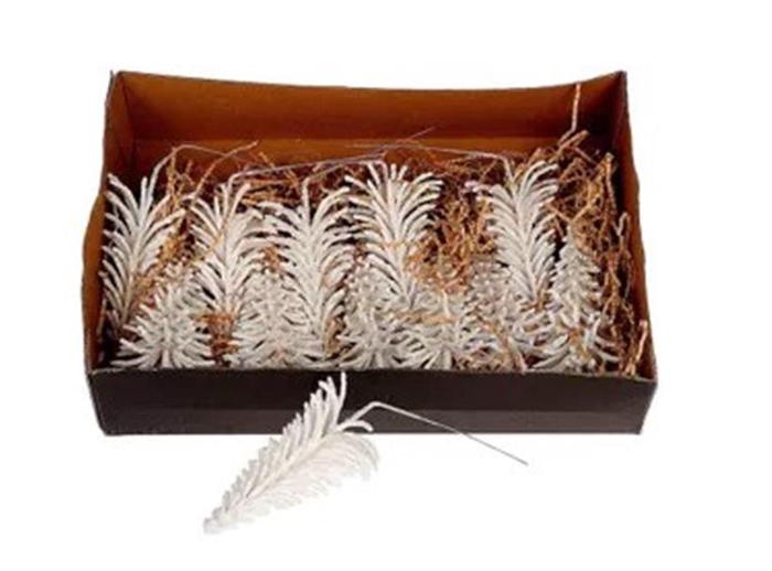 <h4>Deco Tree Picea Wax W9h17 White</h4>
