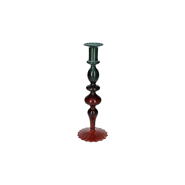 <h4>Candle holder Aviance12 d5.5\\9.2xh27.4 green\\brown</h4>