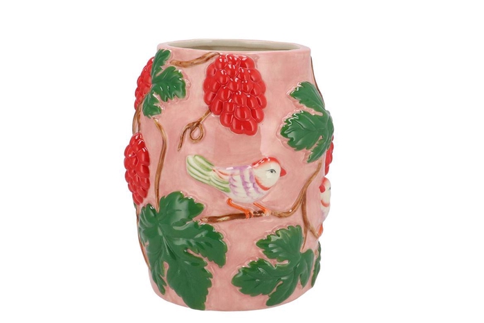 <h4>Chloe Summer Pink Vase 19x19x24cm Nm</h4>
