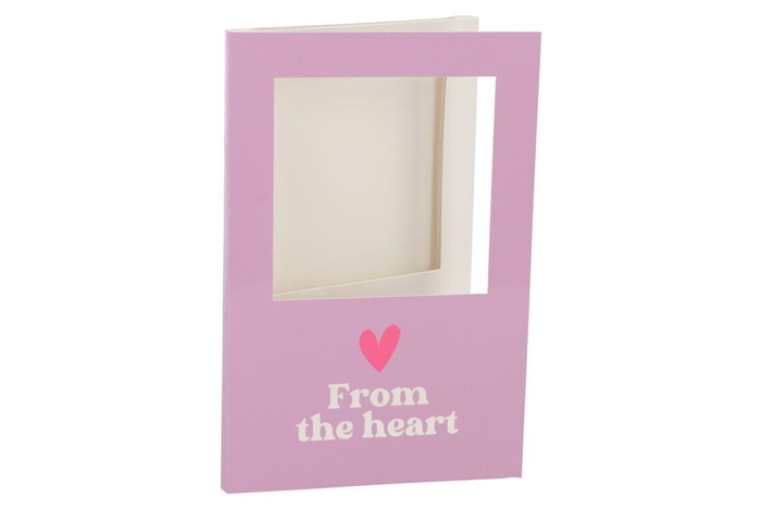 <h4>Gift Tile Card From The Heart Lilac 21x14x1cm</h4>