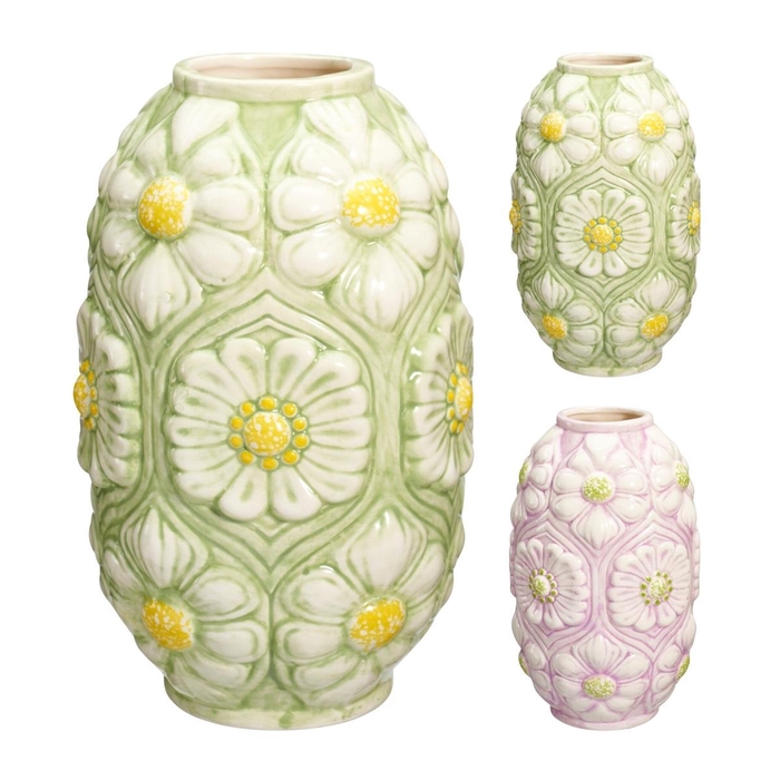 <h4>Ceramics Floral vase d16*27.5cm</h4>