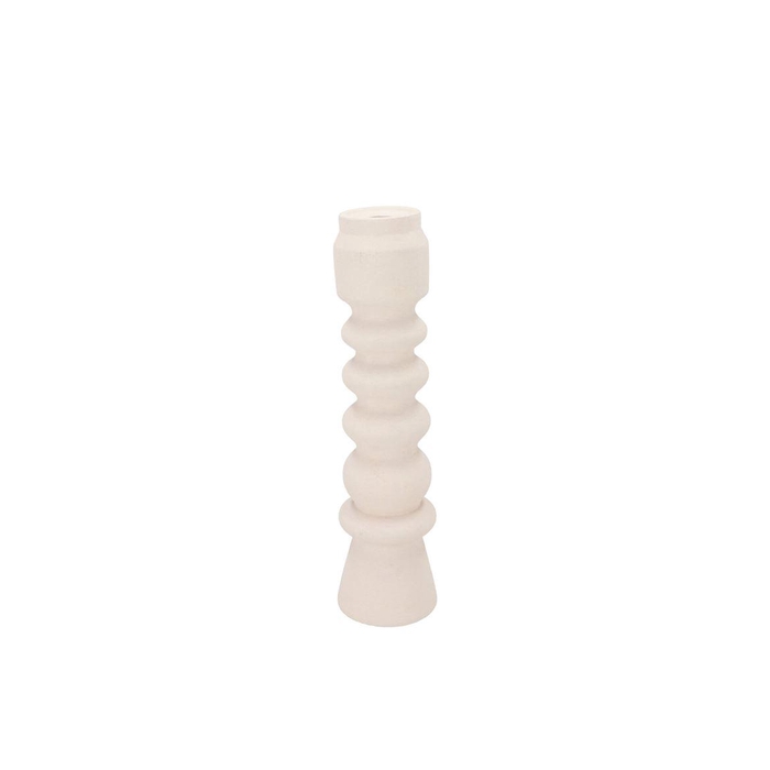 <h4>Florence White Candle H Swirl 10x10x39cm</h4>