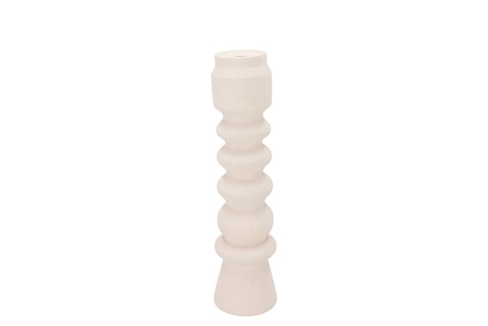 <h4>Florence White Candle H Swirl 10x10x39cm</h4>