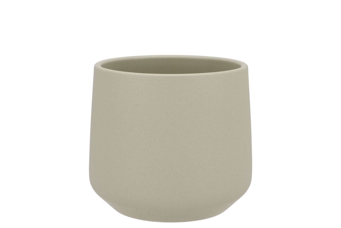 <h4>Ceramic Orchid Pot Berlin Kaki Structure 14cm</h4>