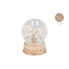 Glowy Cozy Gold Big Snowglobe 12x12x18cm Nm
