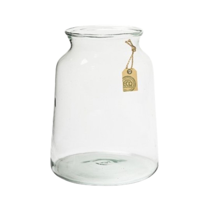 <h4>Glas Eco vaas Eddy d15/22*30cm</h4>