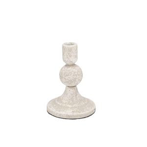 Kaya White Candle Holder 11x15cm