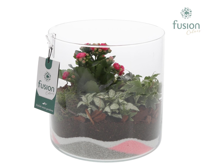 <h4>Glas Cilinder met arrangement</h4>