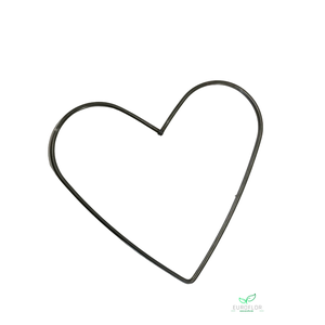 METAL FRAME HEART SINGLE 25x20cm