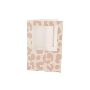 Gift Tile Card Giraffe Print Nude 21x14x1cm