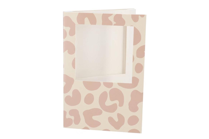 <h4>Gift Tile Card Giraffe Print Nude 21x14x1cm</h4>