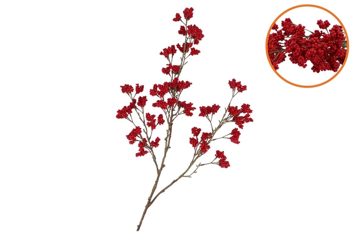 Silk Berry Spice Fiery Red 108cm