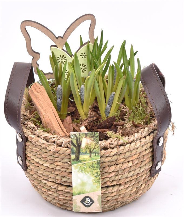 <h4>Touwmand met leer handv.16-18cm</h4>