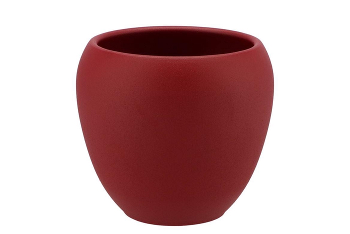 <h4>Vinci Red Velvet Flower Pot 17x15cm Nm</h4>