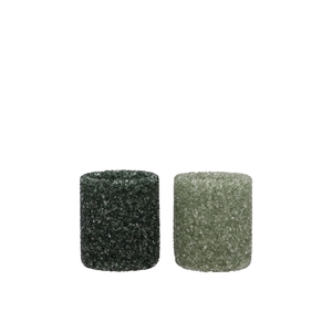 Lexie Majestic Green Candle Holder Straight Ass 7x7x7cm