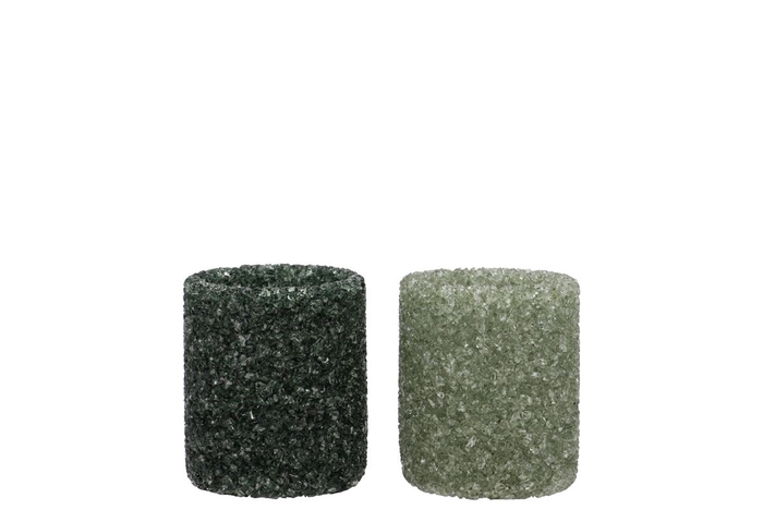 <h4>Lexie Majestic Green Candle Holder Straight Ass 7x7x7cm</h4>
