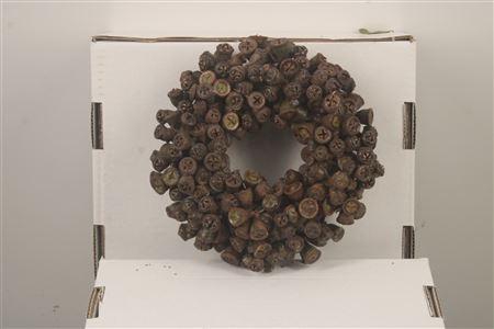 <h4>Wreath Euca Clock 20cm</h4>