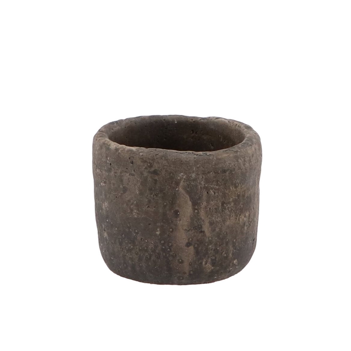 <h4>Iron Stone Grey Pot 9x8cm</h4>