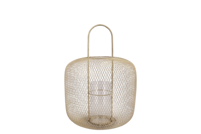 Casablanca Sand Lantern Iron Glass 30x30x43cm