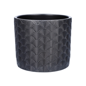 DF03-885380147 - Pot Napoli d13.5xh12.3 dark silver