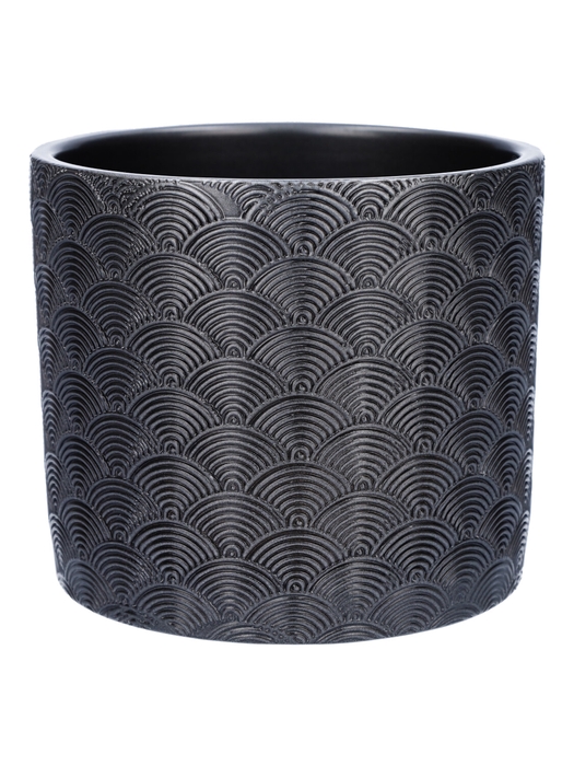 <h4>DF03-885380147 - Pot Napoli d13.5xh12.3 dark silver</h4>