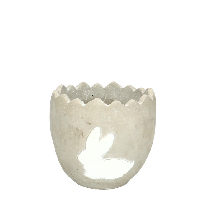 <h4>Easter Ceramics egg pot hare d13*12cm</h4>