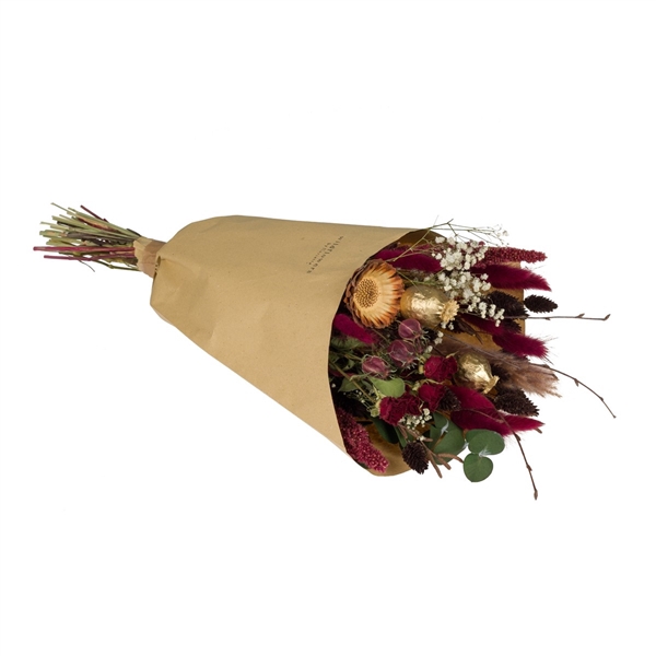 <h4>Droogbloemen-Field Bouquet Medium 50cm-Scarlet Red</h4>