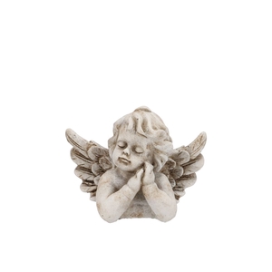 Concrete Antique Angel Lying 14x10x10cm