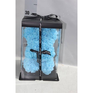 ROSE FOAM Bear 30cm BLUE