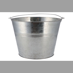 Zinc Basic Natural Bucket 27x20cm