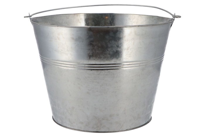 <h4>Zinc Basic Natural Bucket 27x20cm</h4>