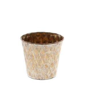Zink Peacock pot d13*12cm