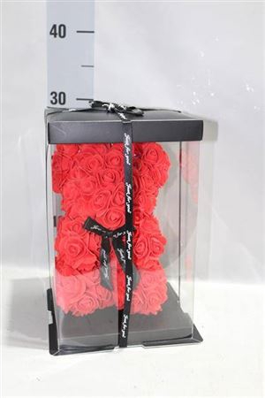 <h4>. Div Beer Zijde Roos Rood 28 Cm</h4>