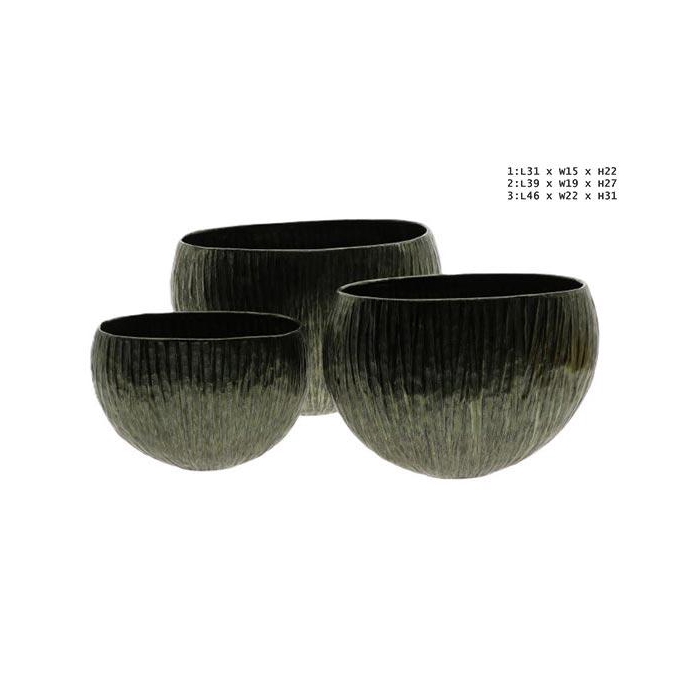 <h4>Planter Artisan Ov S3 L46W22H31</h4>