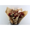 Dried Bqt Riceflower Mix Red Bunch