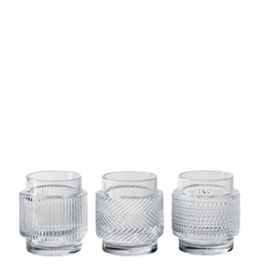 Theelichth. Glas Claude d07*8cm