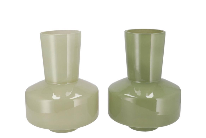 <h4>Beau Summer Green Vase Ass 20x20x26cm</h4>