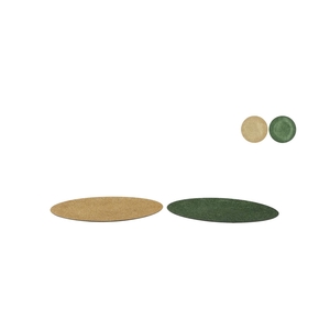 Melamine Shine Olive Green/gold Plate Round Ass 22x22x2cm