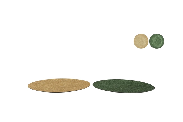 <h4>Melamine Shine Olive Green/gold Plate Round Ass 22x22x2cm</h4>