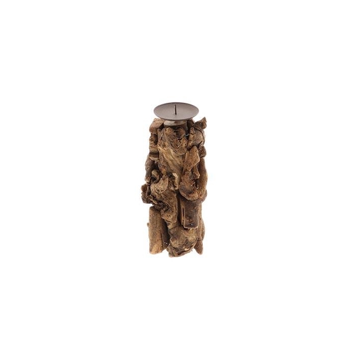 <h4>Candleholder Timber H25D10.5</h4>