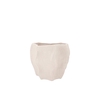 Lisboa White Pot Wave 19x19x16cm