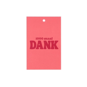 Gift Bouquet Card 1000 Maal Dank Pink 6x9cm P/25