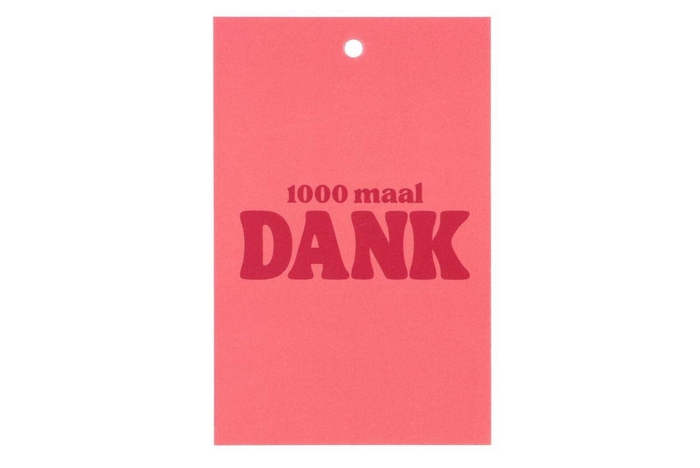 <h4>Gift Bouquet Card 1000 Maal Dank Pink 6x9cm P/25</h4>