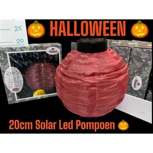 Halloween Solar Led Pompoen 20cm