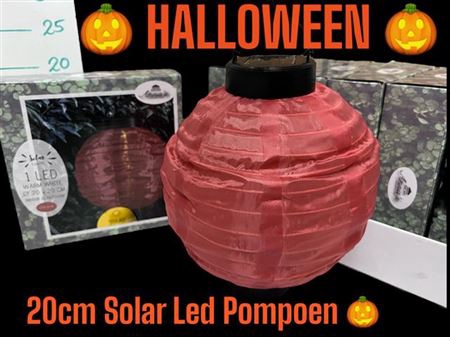 <h4>Halloween Solar Led Pompoen 20cm</h4>